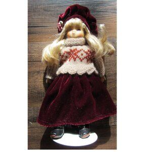 Springford 9.5" Porcelain Doll & Stand
